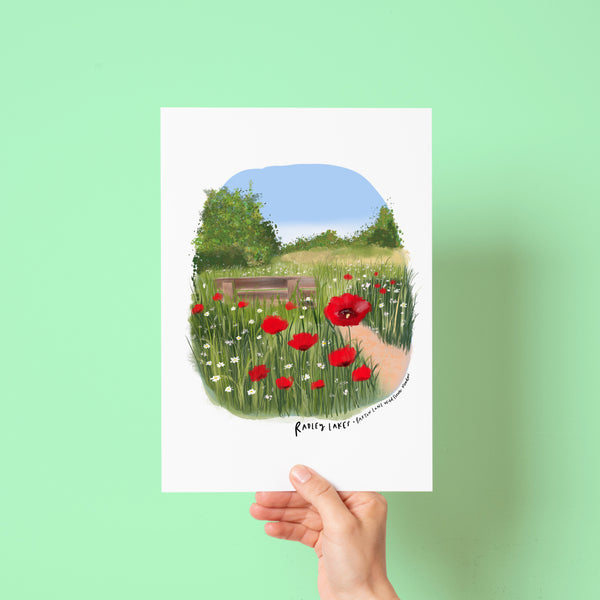 Radley Lakes Barton fields poppies