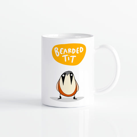 Bearded tit mug