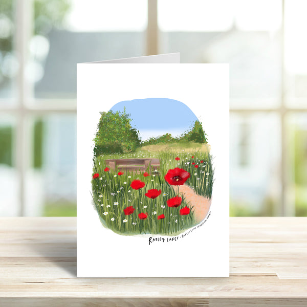 Radley Lakes Barton fields poppies card