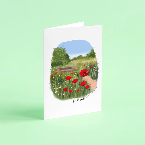 Radley Lakes Barton fields poppies card