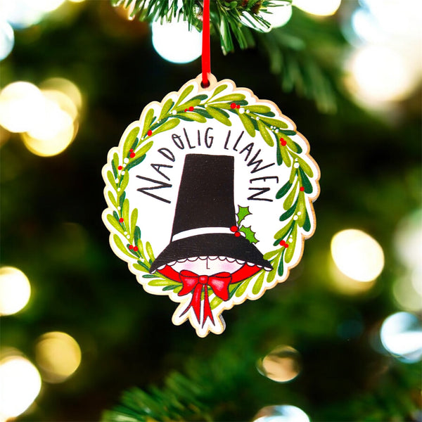 Nadolig LLawen Welsh Christmas decoration