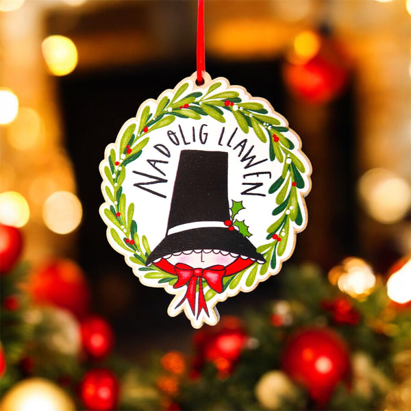 Nadolig LLawen Welsh Christmas decoration