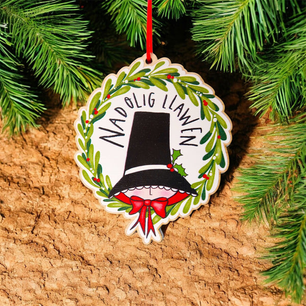 Nadolig LLawen Welsh Christmas decoration