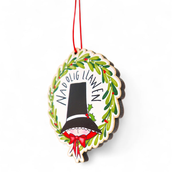 Nadolig LLawen Welsh Christmas decoration