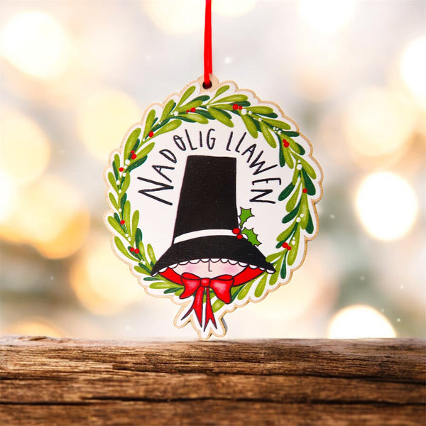 Nadolig LLawen Welsh Christmas decoration