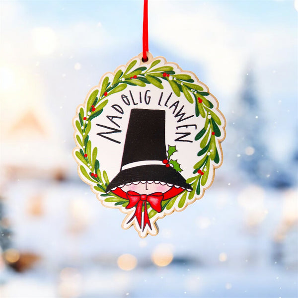 Nadolig LLawen Welsh Christmas decoration