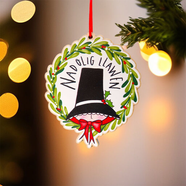Nadolig LLawen Welsh Christmas decoration