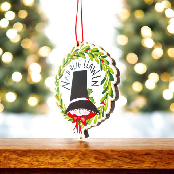 Nadolig LLawen Welsh Christmas decoration