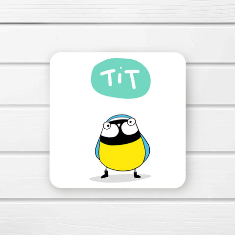 Blue tit coaster