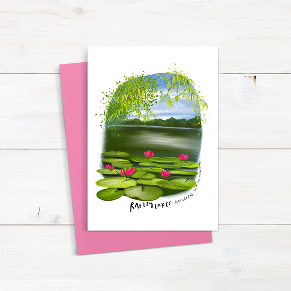 Radley Lakes Abingdon, Water lilies card
