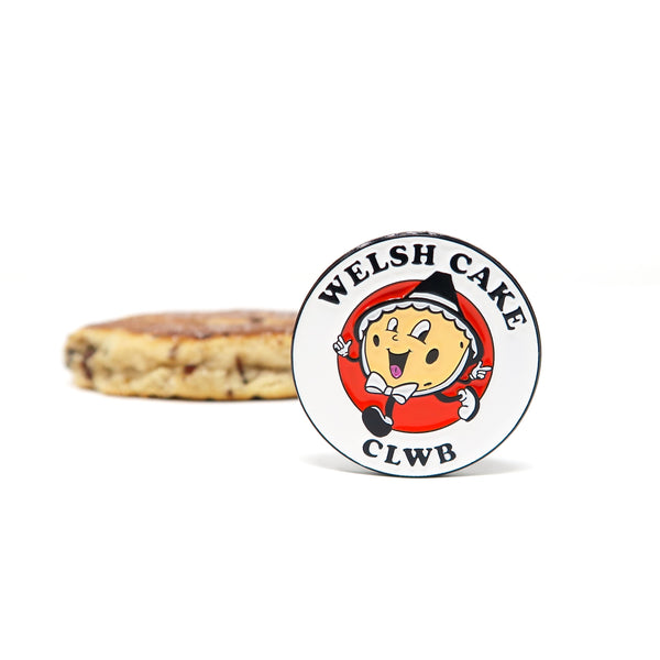 Welsh cake clwb enamel pin badge • Welsh badge • St Davids day pin - Hofficraft