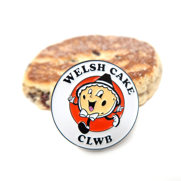 Welsh cake clwb enamel pin badge • Welsh badge • St Davids day pin - Hofficraft