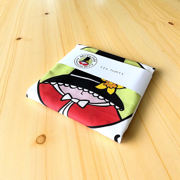 Welsh cake appreciation society tea towel