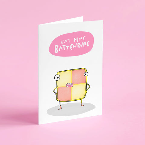 Eat more Battenberg Card