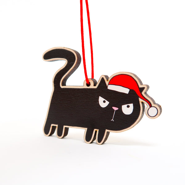 Grumpy cat Christmas decoration