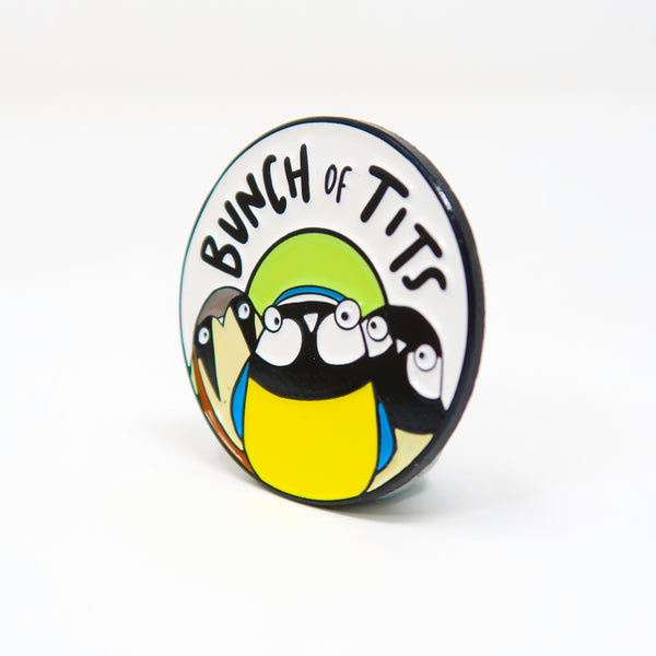 Bunch of tits enamel pin badge • British bird pin badge • Tits pin badge