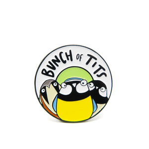 Bunch of tits enamel pin badge • British bird pin badge • Tits pin badge