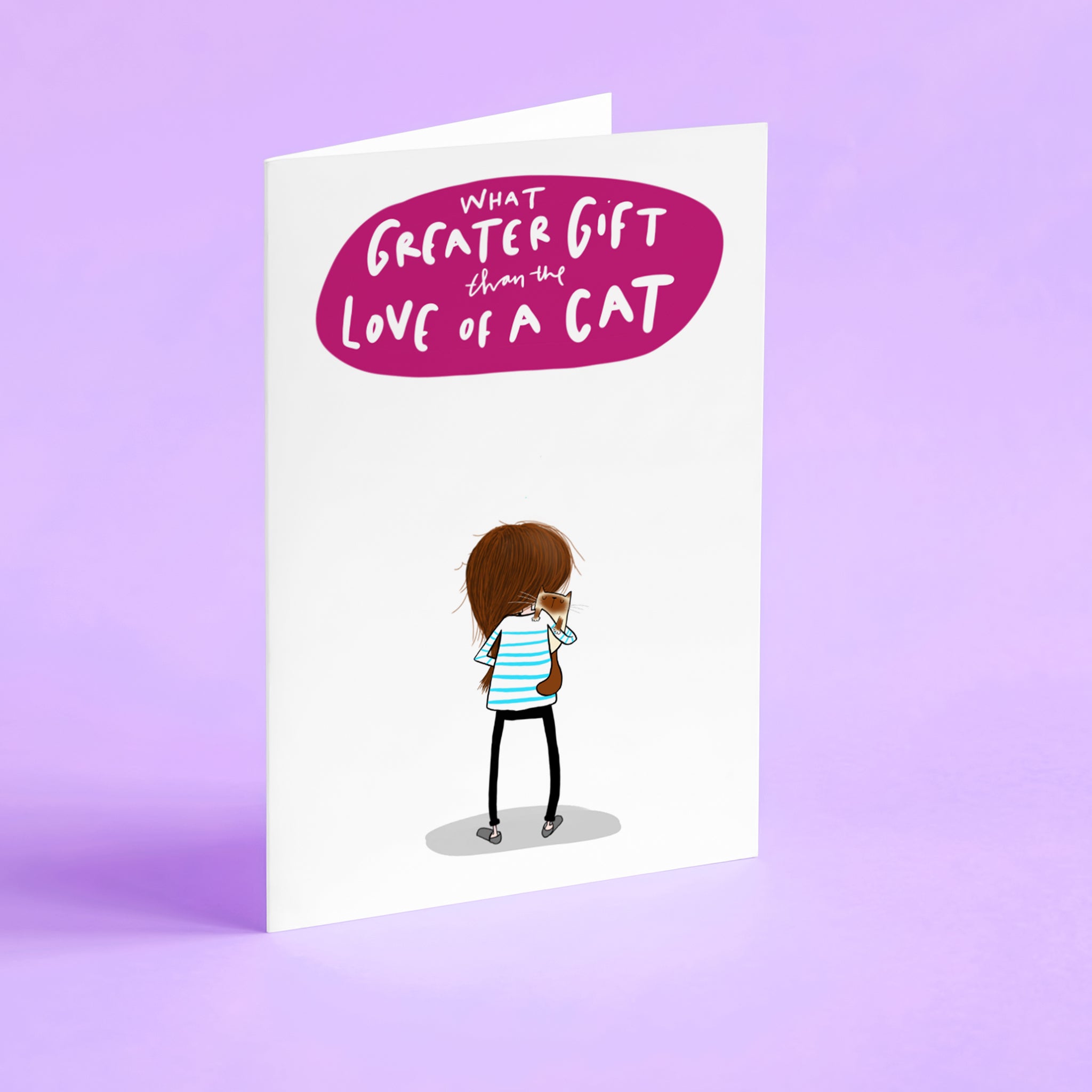 What greater Gift than the love of a cat card