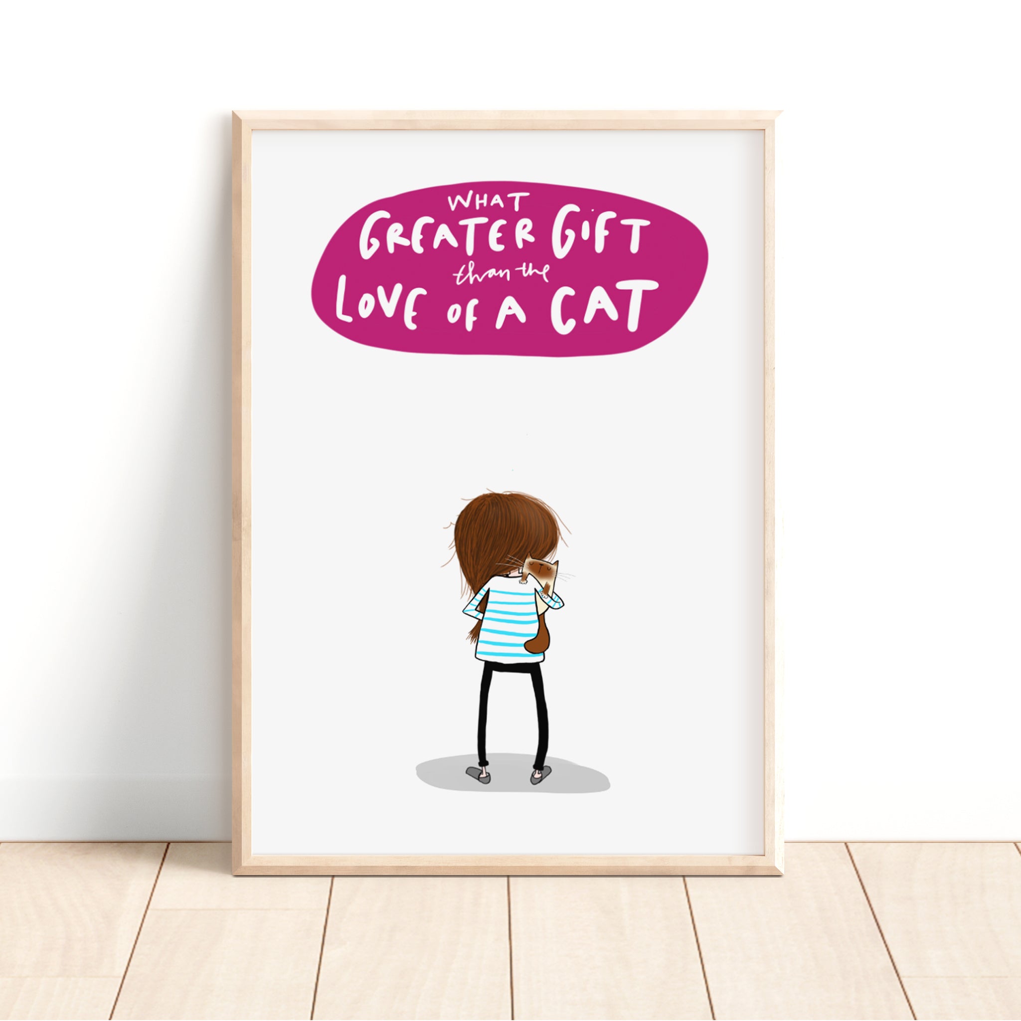 Love of a Cat Illustrated print