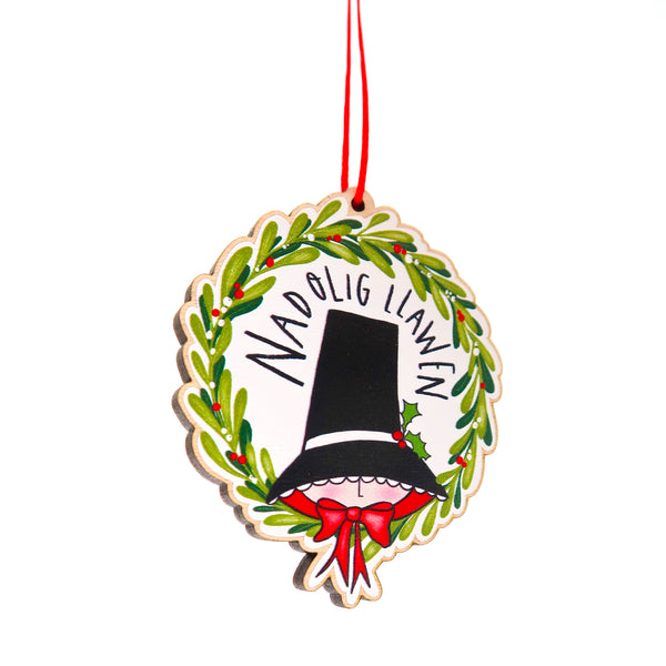 Nadolig LLawen Welsh Christmas decoration