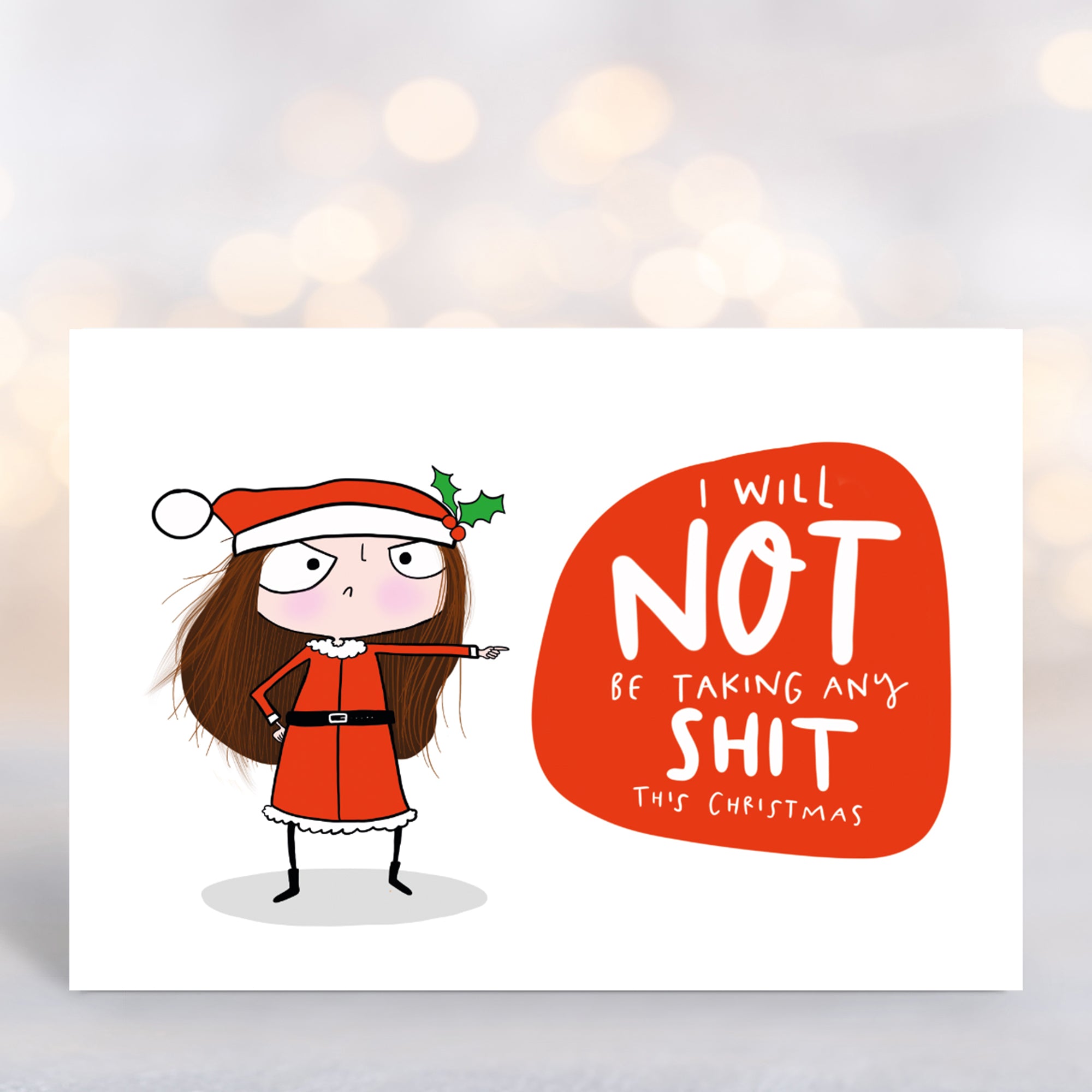 Not taking any shit this Christmas card