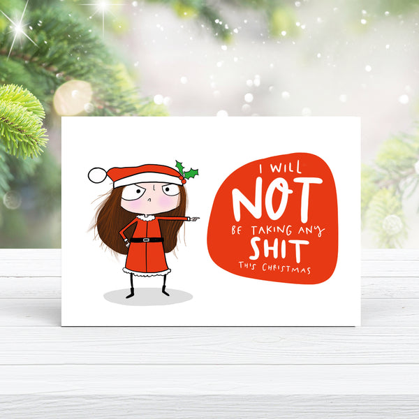 Not taking any shit this Christmas card