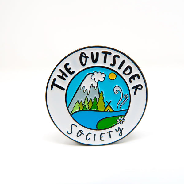 Outsider society enamel pin badge • Adventure pin • Explorer pin