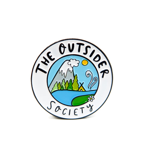 Outsider society enamel pin badge • Adventure pin • Explorer pin