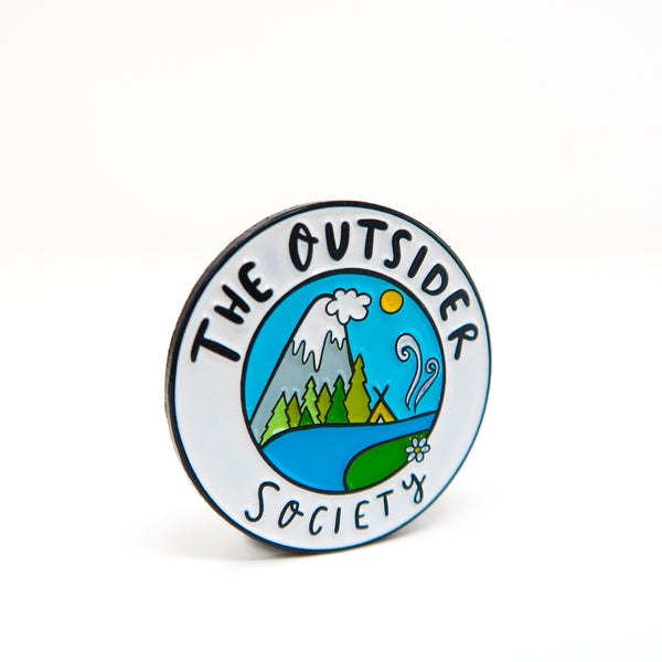 Outsider society enamel pin badge • Adventure pin • Explorer pin