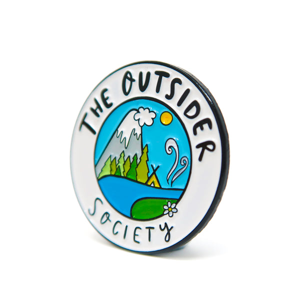 Outsider society enamel pin badge • Adventure pin • Explorer pin