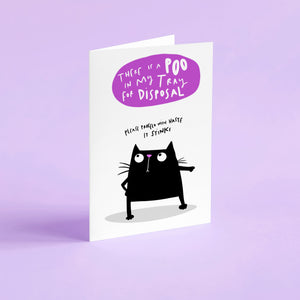 Cat litter card