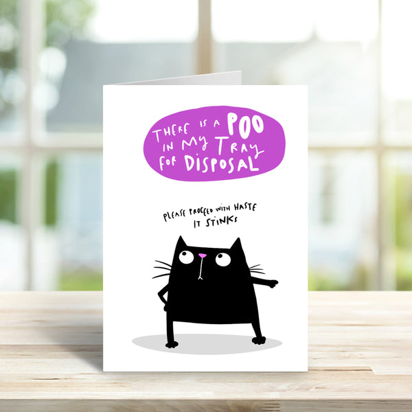 Cat litter card