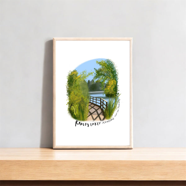 Abingdon Radley lakes bridge in Summer