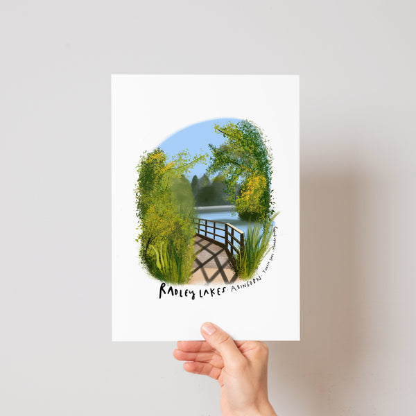 Abingdon Radley lakes bridge in Summer