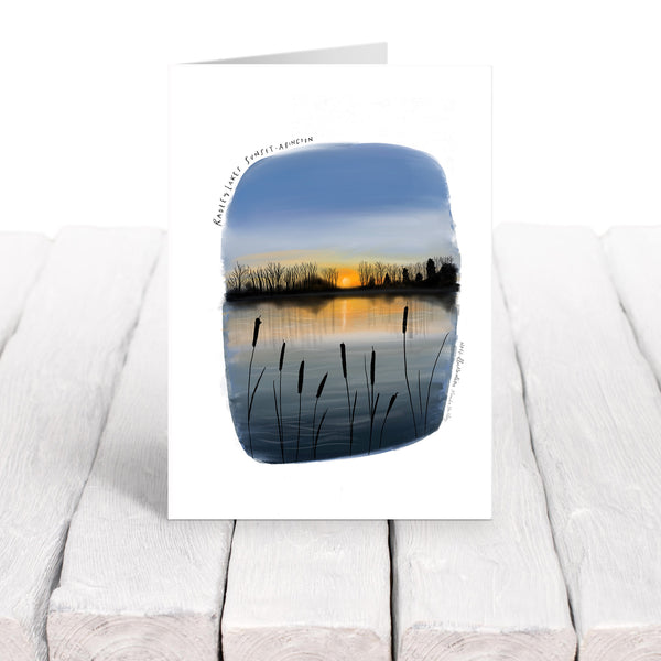 Radley Lakes Abingdon sunset card