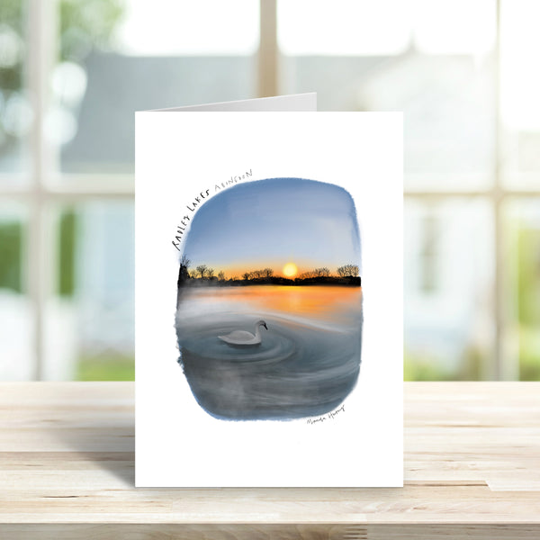 Radley lakes swan card