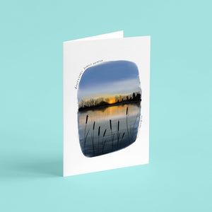 Radley Lakes Abingdon sunset card