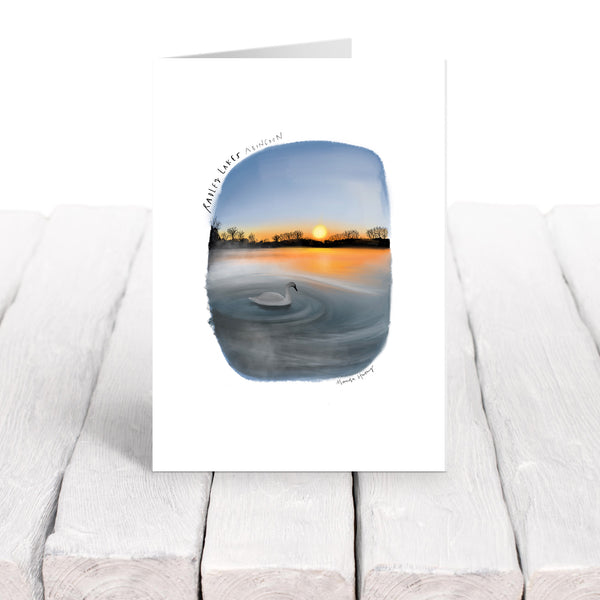 Radley lakes swan card