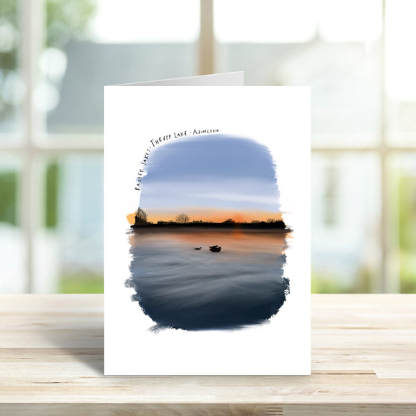 Radley Lakes Abingdon Sunset card