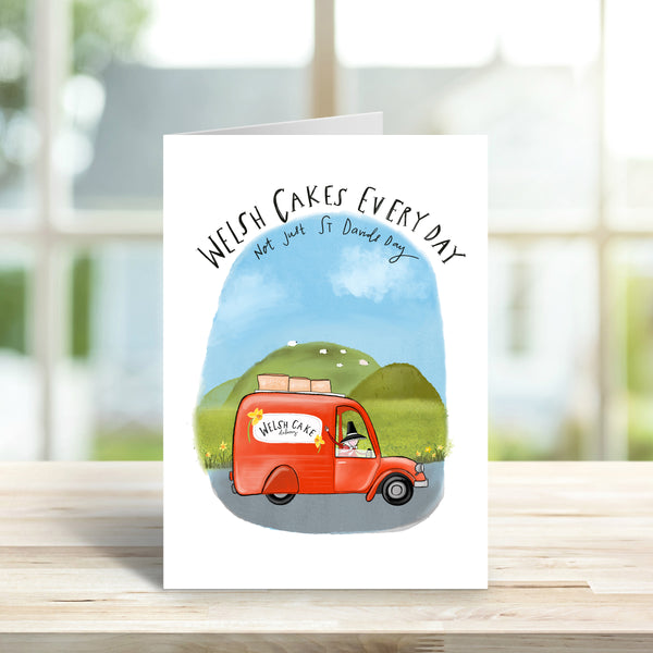 Welsh cakes every day card • St Davids day card - Hofficraft