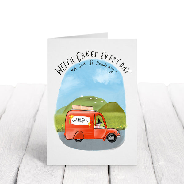 Welsh cakes every day card • St Davids day card - Hofficraft