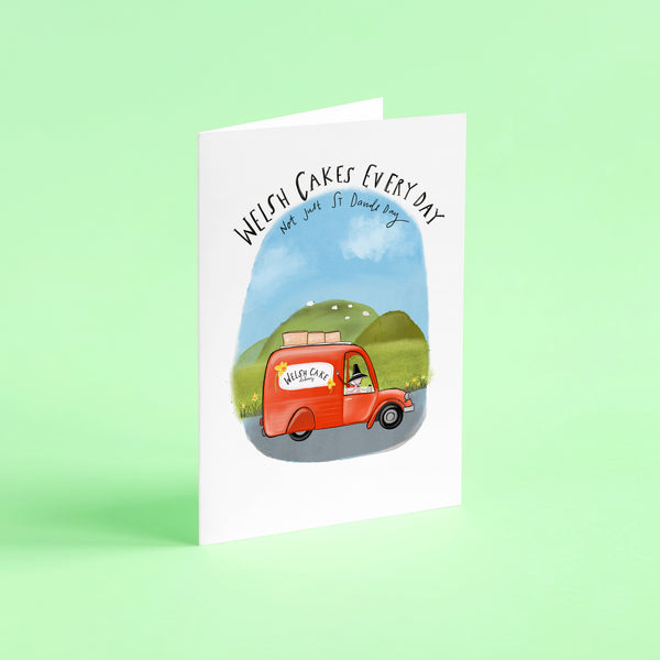 Welsh cakes every day card • St Davids day card - Hofficraft