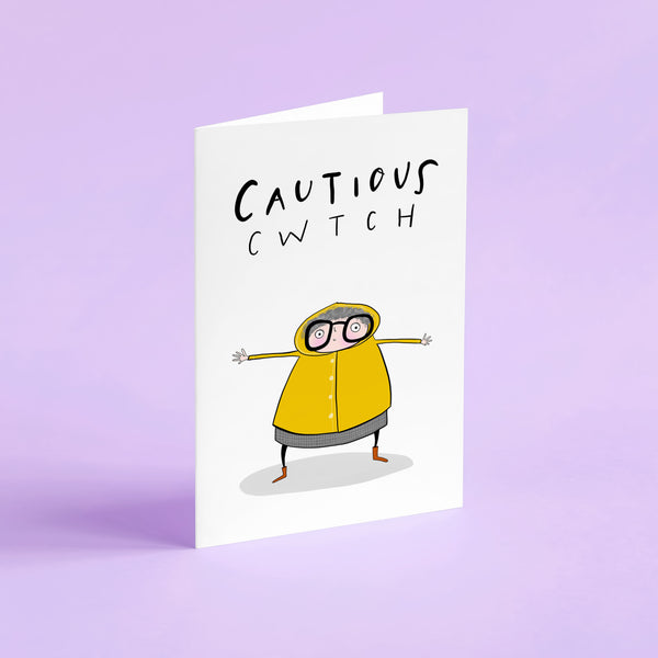 Cautious cwtch card