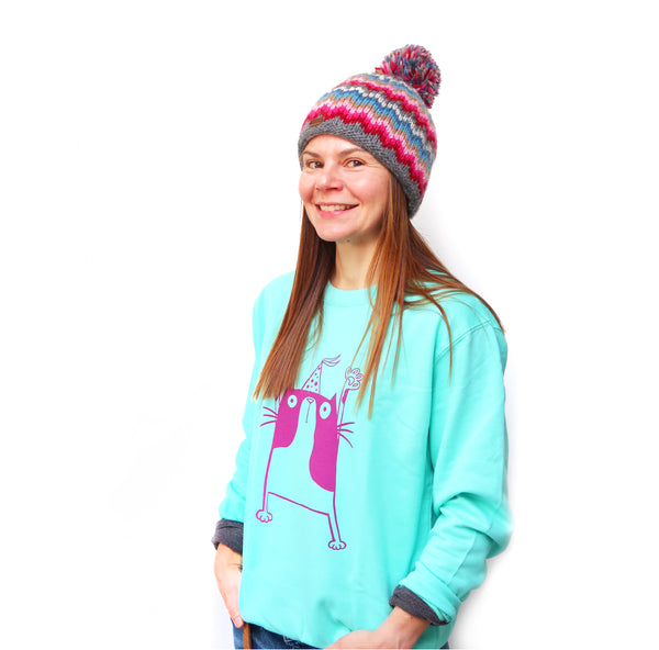 Party cat Sweatshirt - Hofficraft