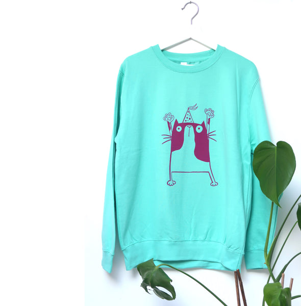 Party cat Sweatshirt - Hofficraft