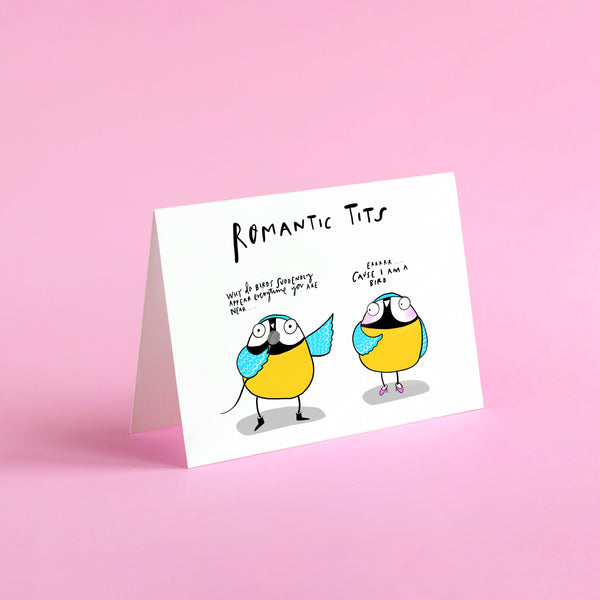 Romantic Birds Valentines card