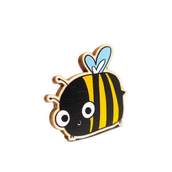 Wooden Bumble bee badge - Hofficraft