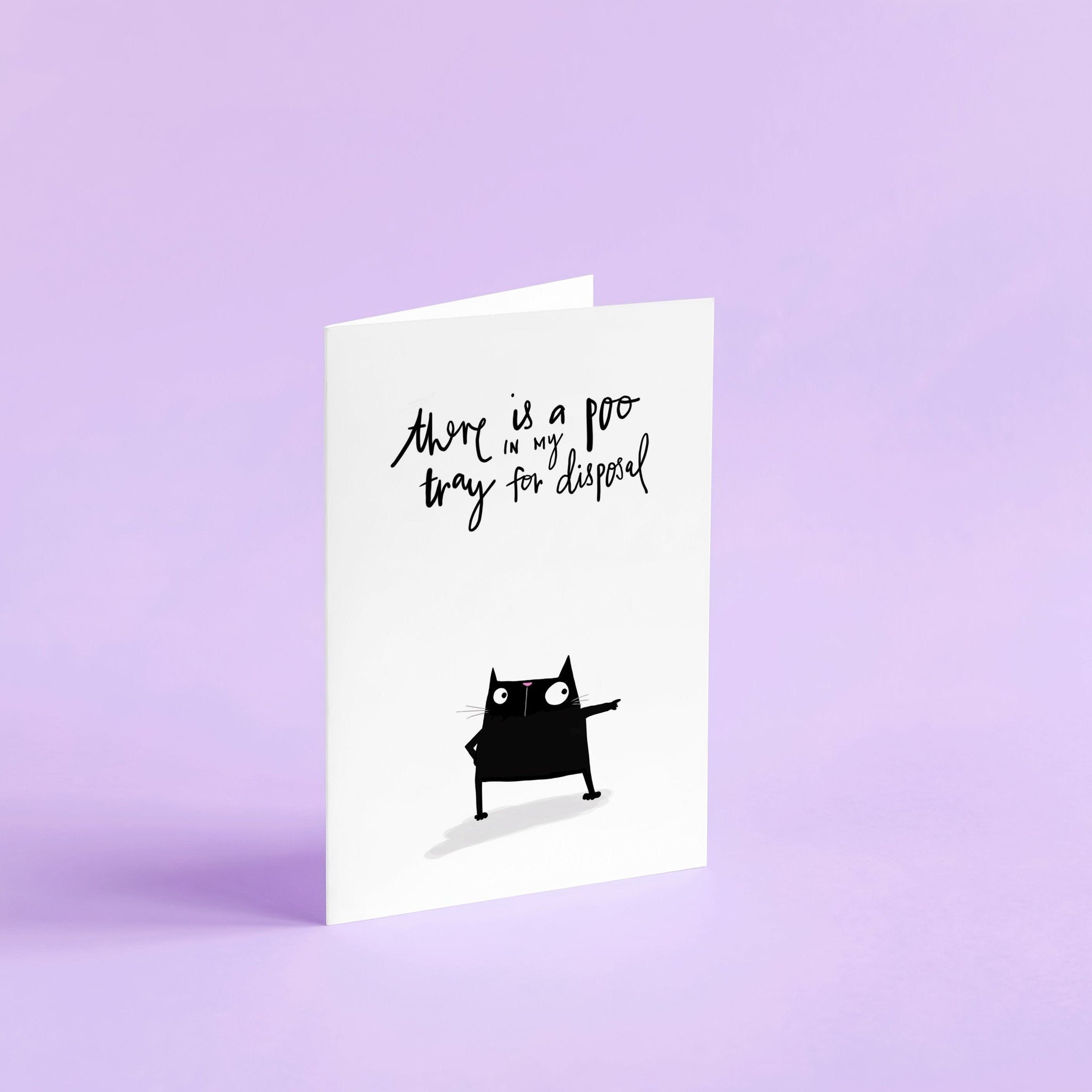 Cat litter card - Hofficraft