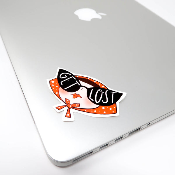 Get Lost sticker laptop sticker - Hofficraft
