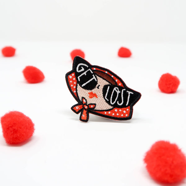 Get Lost patch • Get Lost Iron on patch • Sunglasses patch - Hofficraft